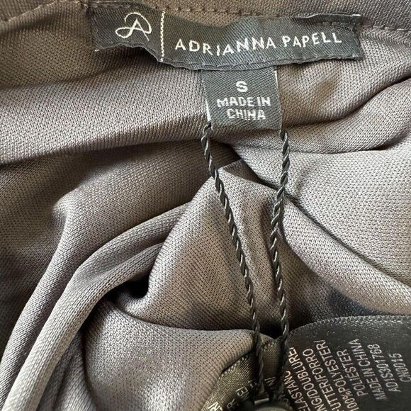Adrianna Papell NWT Sequin Embellished Pull On Pencil skirt in color lead size S - Picture 4 of 5